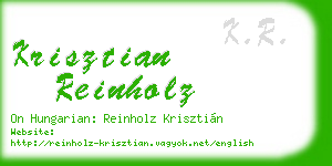 krisztian reinholz business card