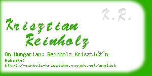 krisztian reinholz business card